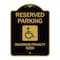 Signmission Reserved Parking Maximum Penalty $250 W/ Handicapped Heavy-Gauge Alum, 24" L, 18" H, BG-1824-23065 A-DES-BG-1824-23065 - alternate 1